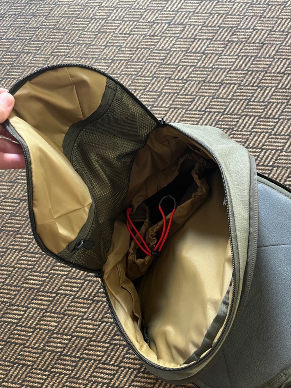 The North Face Olive Backpack with Front Pocket - Picture 4 of 7